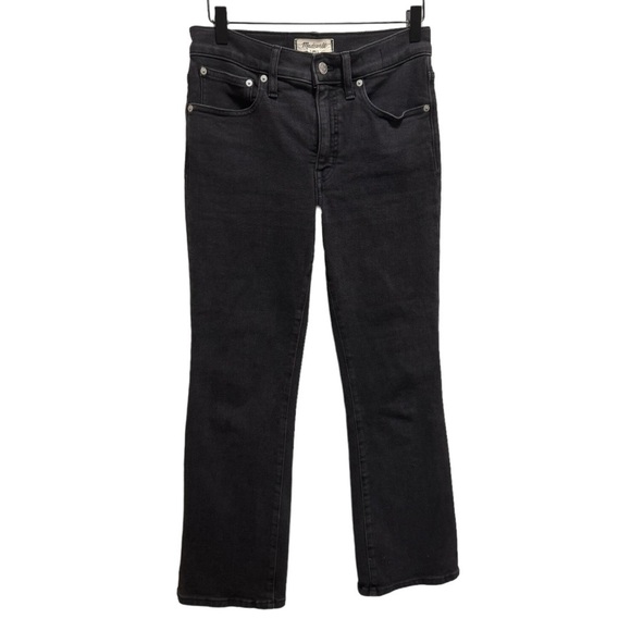 Madewell Cali Demi Boot Black Jeans Size 28 - Picture 2 of 13